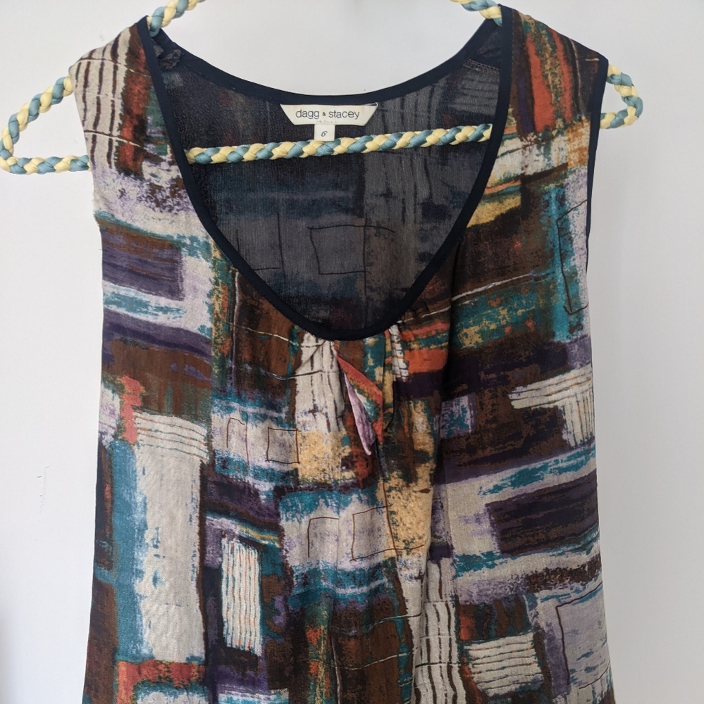 Dagg & Stacy silk sleeveless top